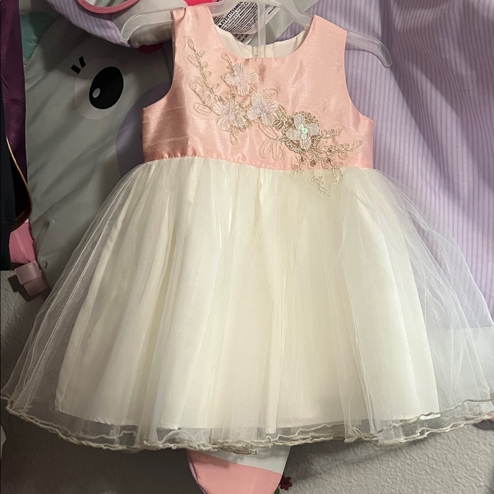 Bonnie Baby Pink and Cream Formal Dress